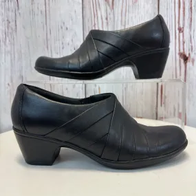 CLARKS BLACK ANKLE BOOTS SZ 6.5 TC3