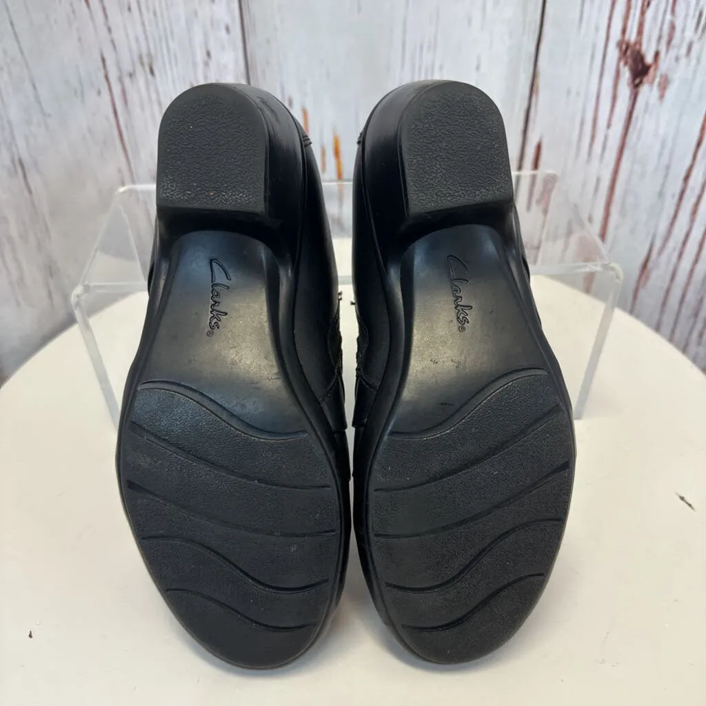 CLARKS BLACK ANKLE BOOTS SZ 6.5 TC3