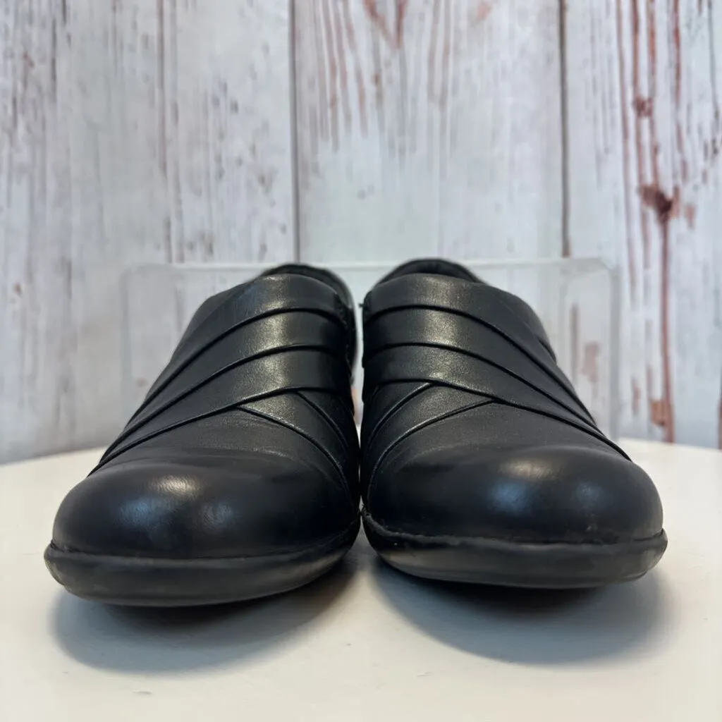 CLARKS BLACK ANKLE BOOTS SZ 6.5 TC3