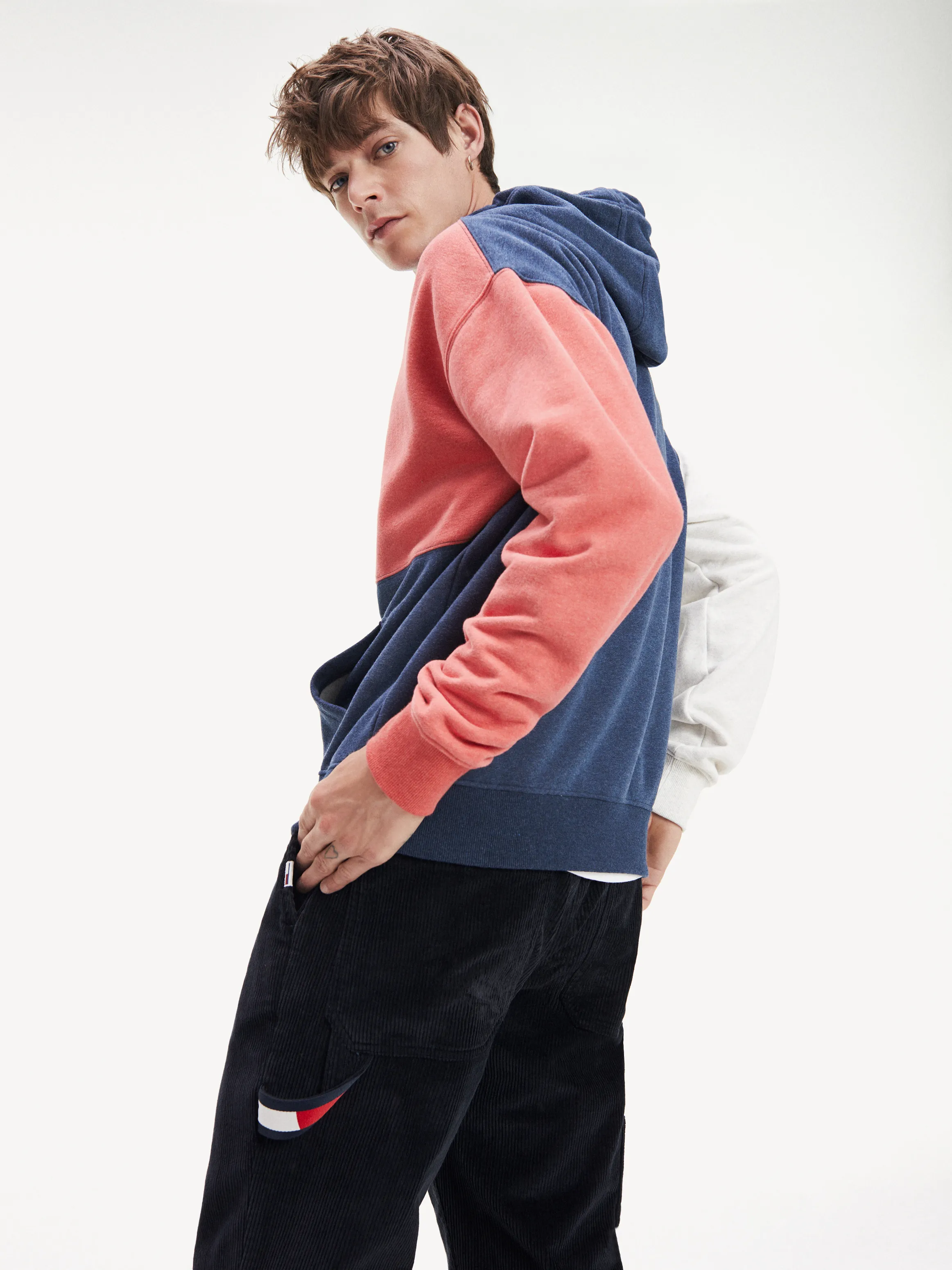 Colour-blocked Regular Fit Hoodies | Tommy Hilfiger