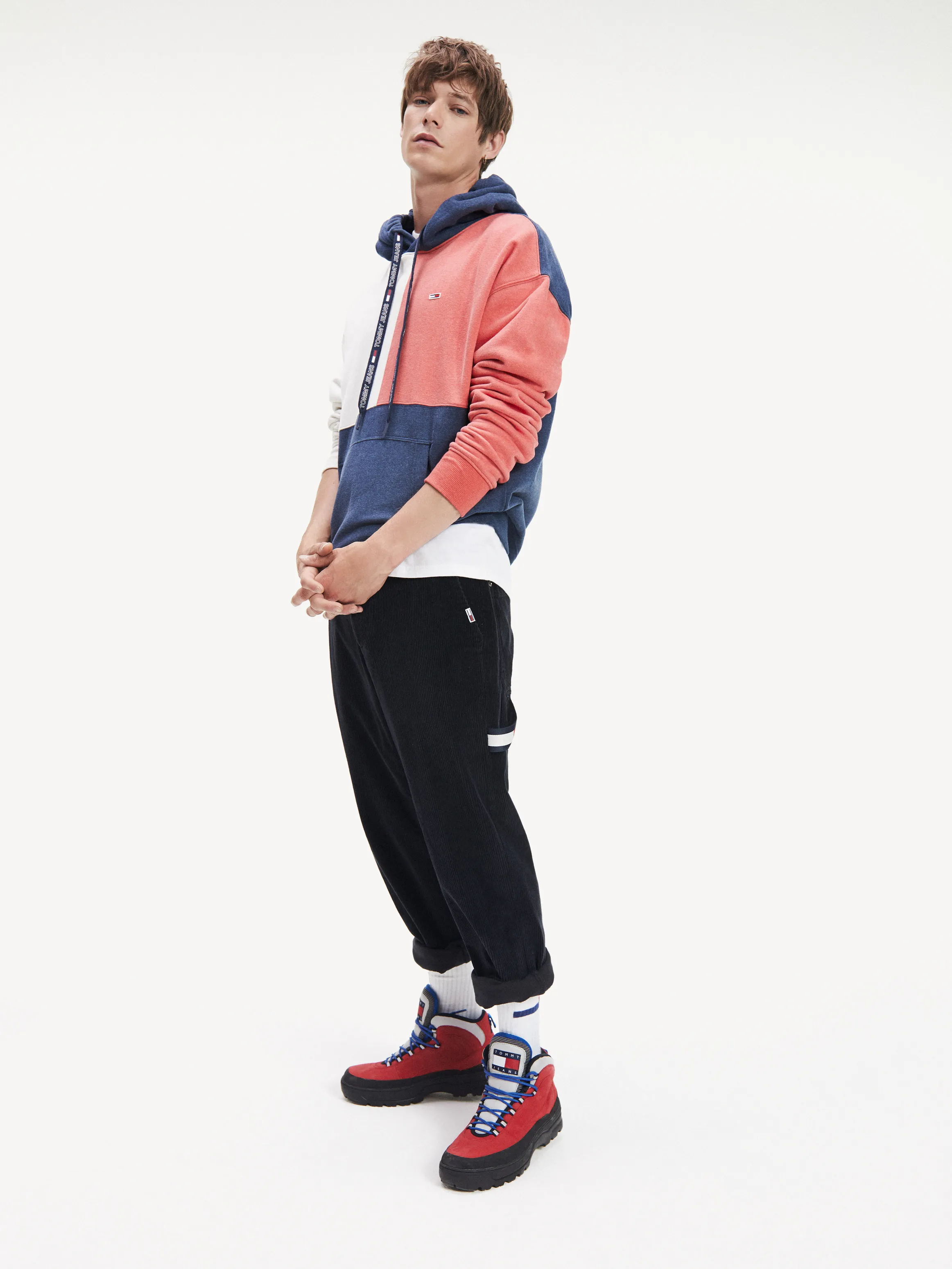 Colour-blocked Regular Fit Hoodies | Tommy Hilfiger