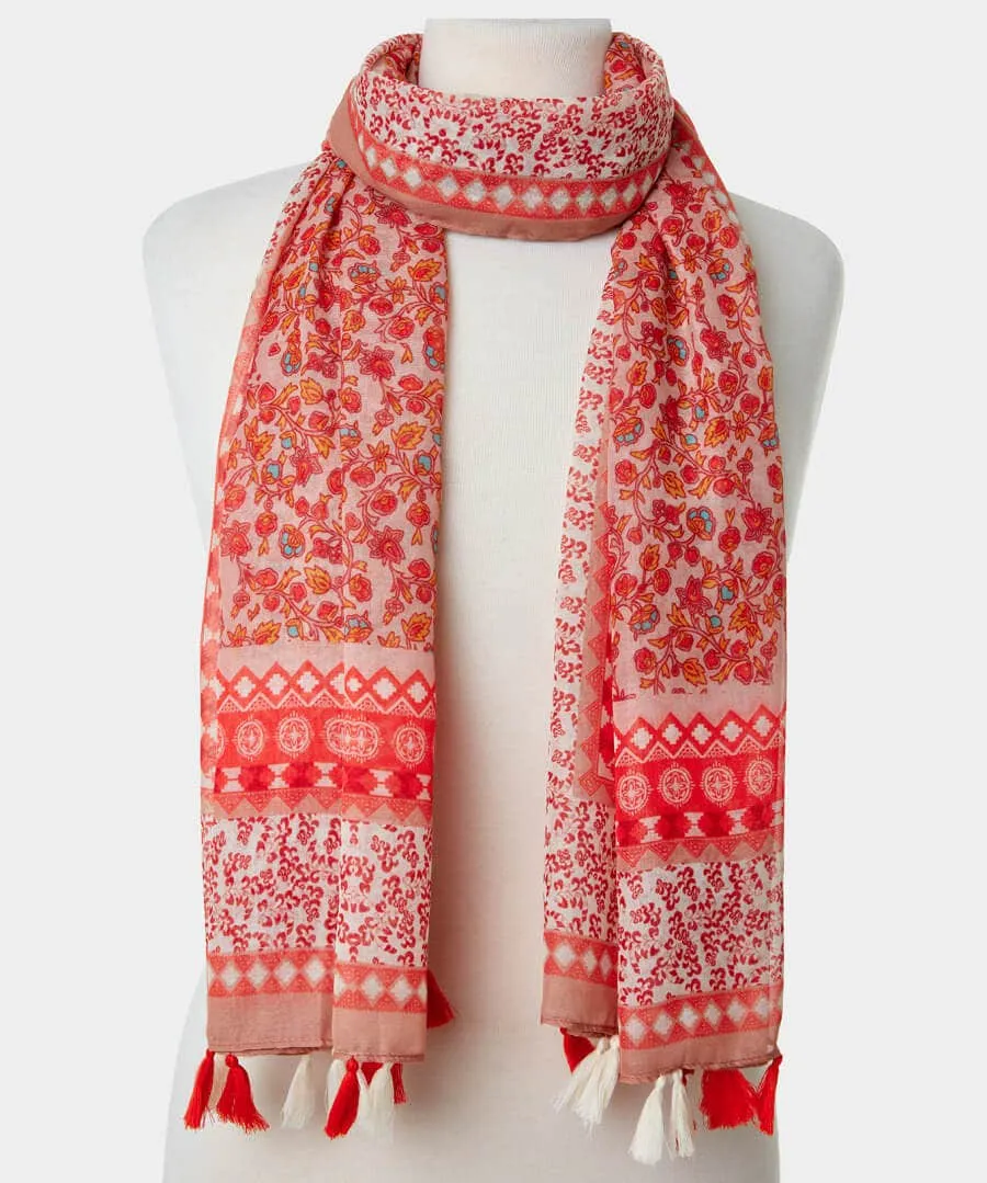 Cooler By The Coast Tassel Scarf