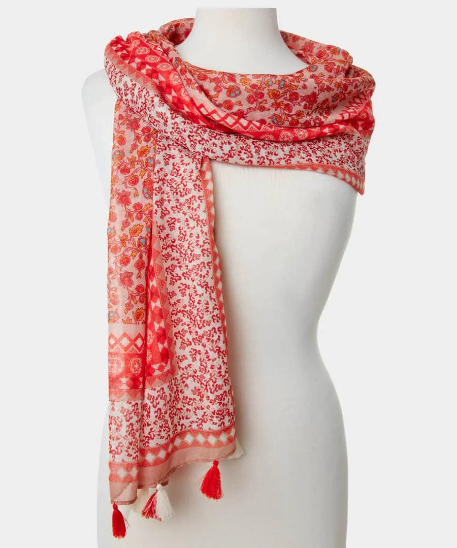 Cooler By The Coast Tassel Scarf