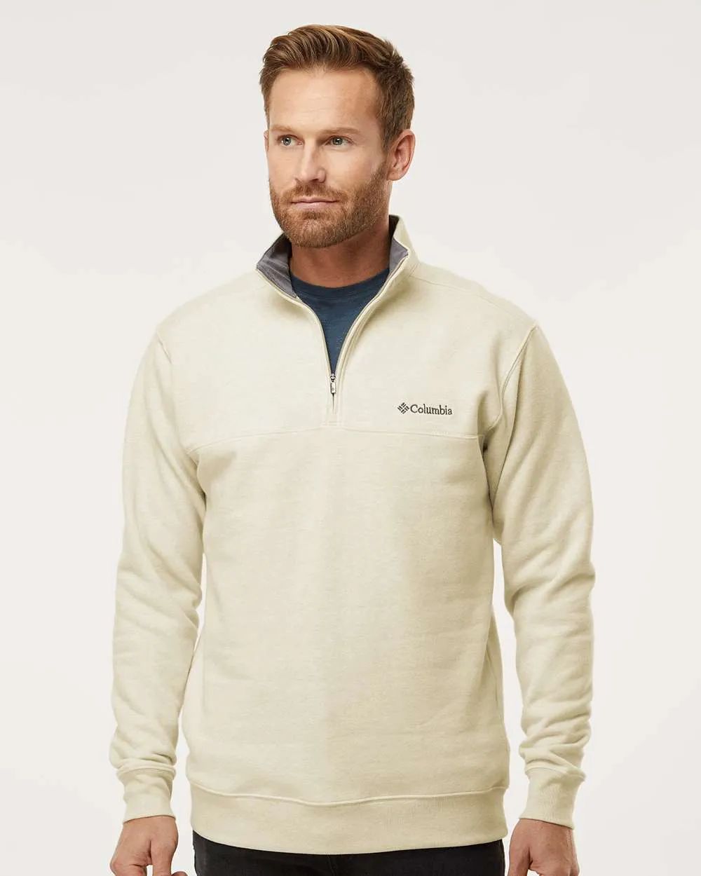 Custom Embroidery - Columbia - Hart Mountain Half-Zip Sweatshirt - 141162