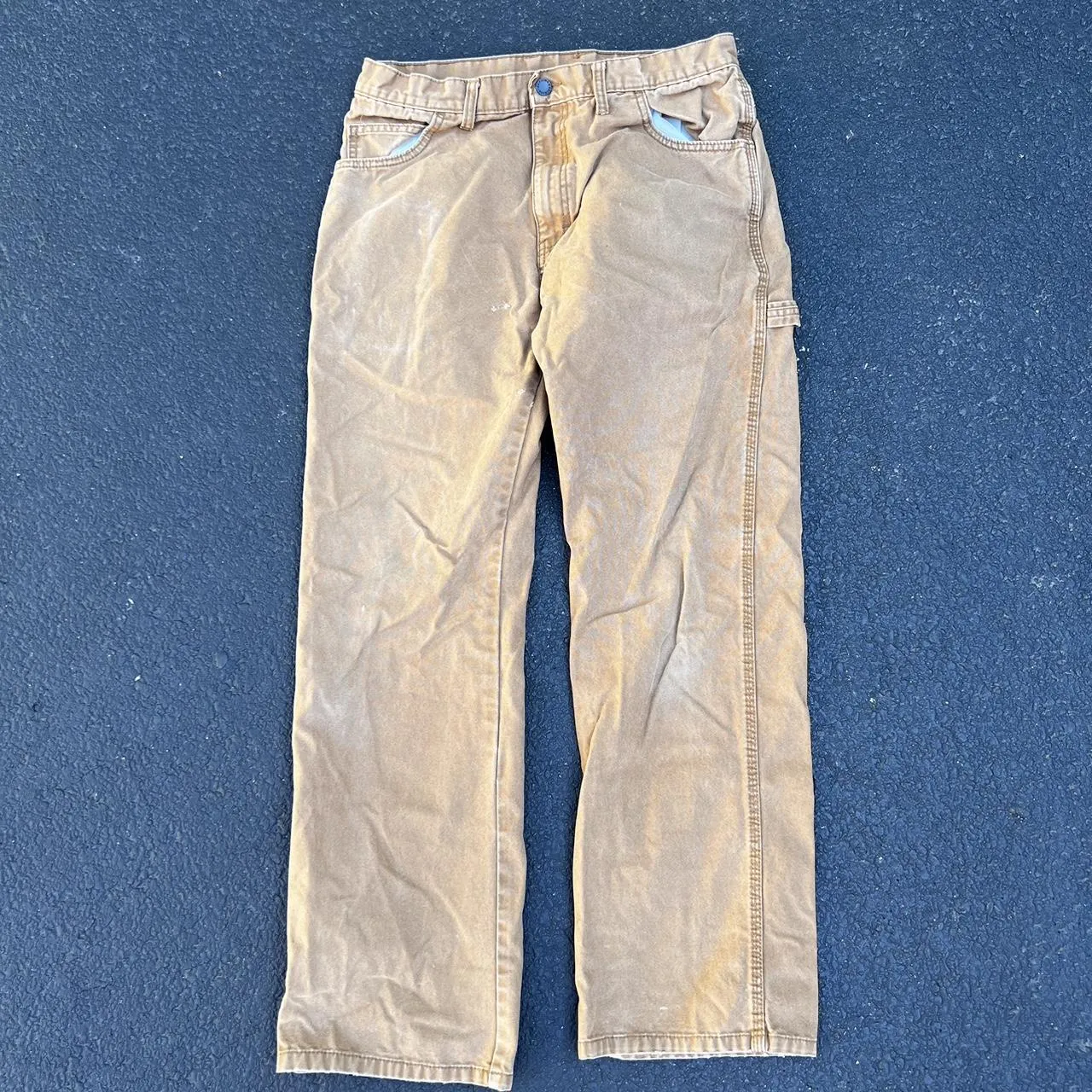 Dickies Men's Tan and Brown Trousers