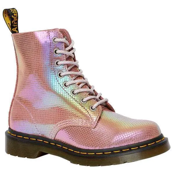 Dr. Martens Women’s 1460 Pascal Iridescent Boots (Pink)