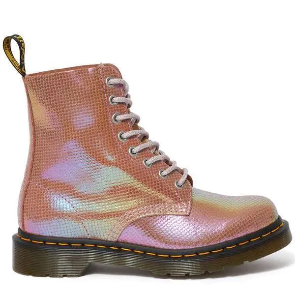 Dr. Martens Women’s 1460 Pascal Iridescent Boots (Pink)