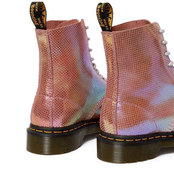 Dr. Martens Women’s 1460 Pascal Iridescent Boots (Pink)