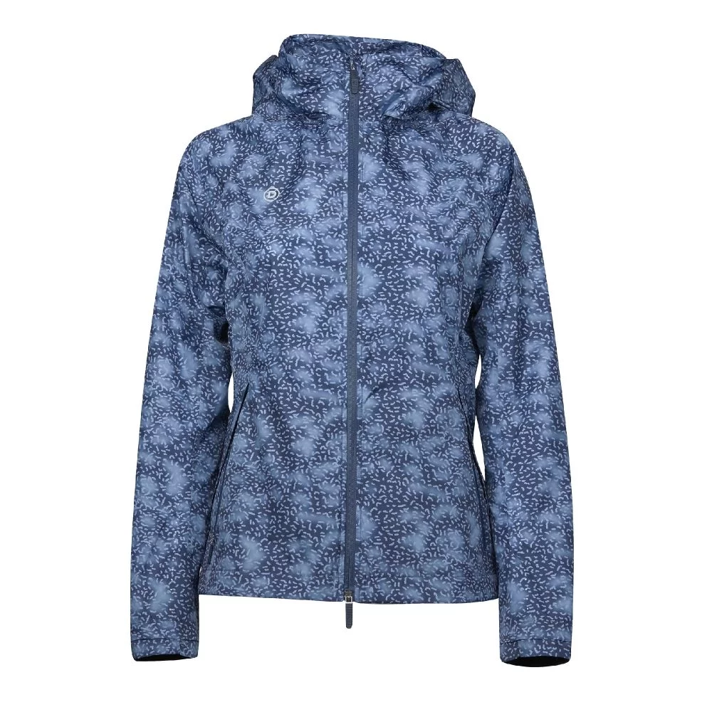 Dublin Cortina Printed Waterproof Jacket - Blueberry Navy Print