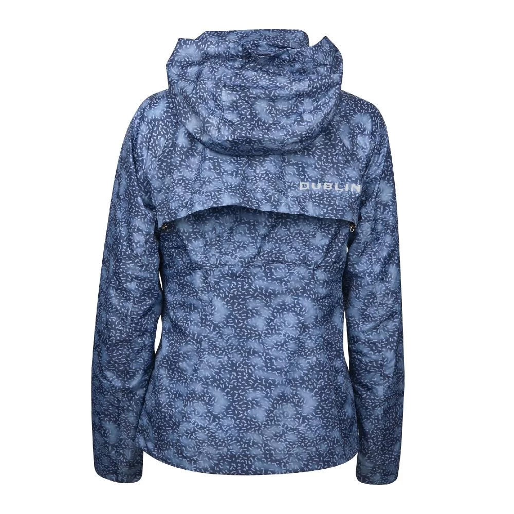 Dublin Cortina Printed Waterproof Jacket - Blueberry Navy Print