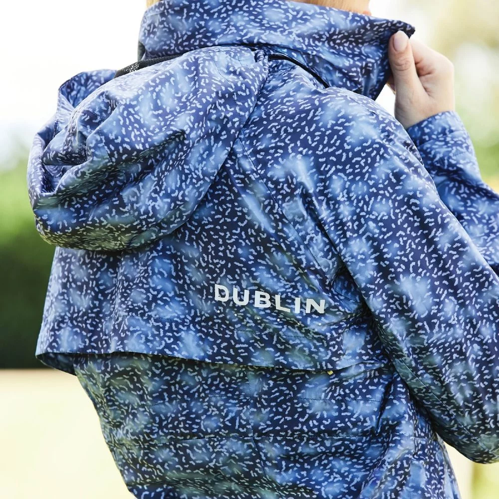 Dublin Cortina Printed Waterproof Jacket - Blueberry Navy Print