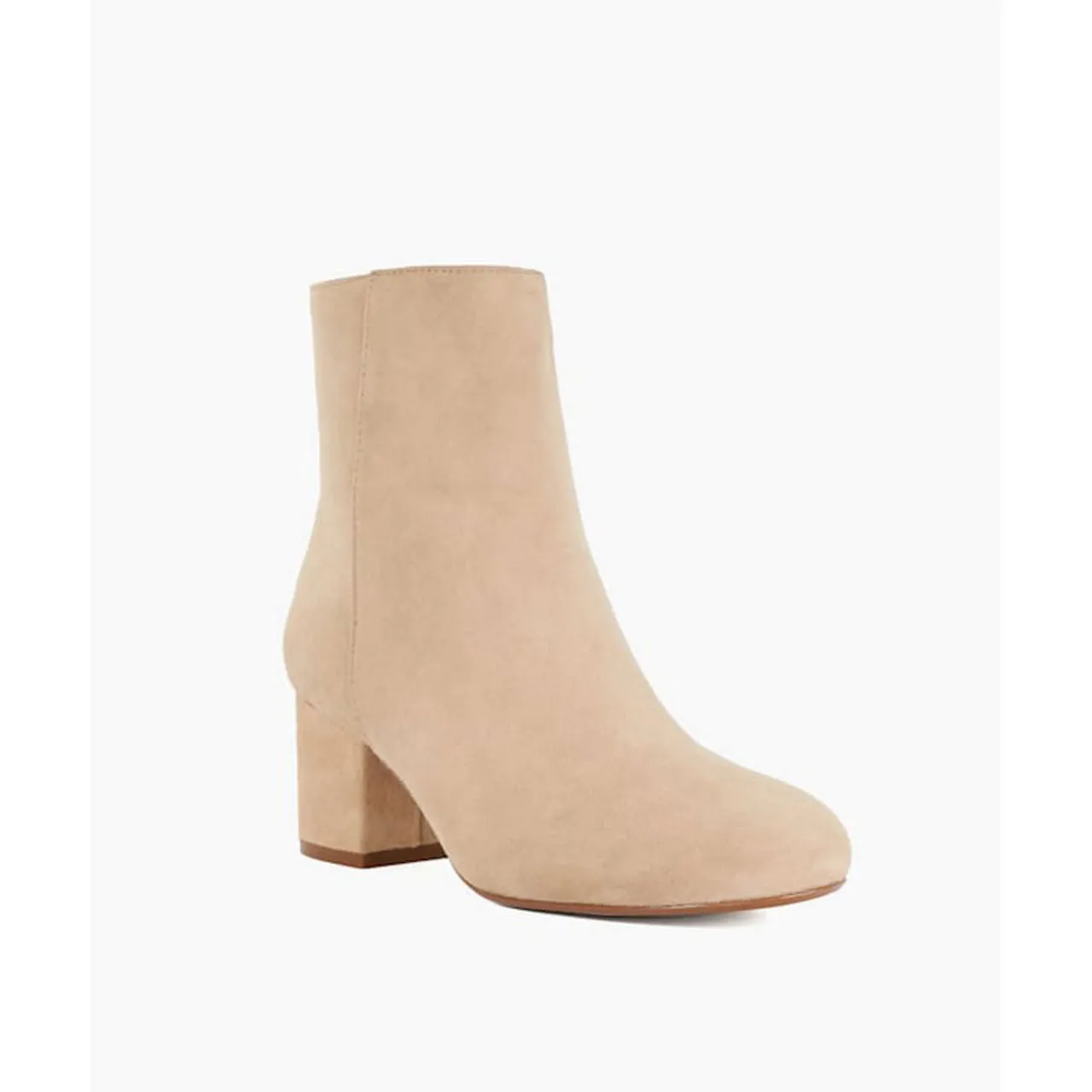 DUNE LONDON Ottack Block-Heeled Ankle Boots - Beige