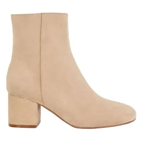 DUNE LONDON Ottack Block-Heeled Ankle Boots - Beige