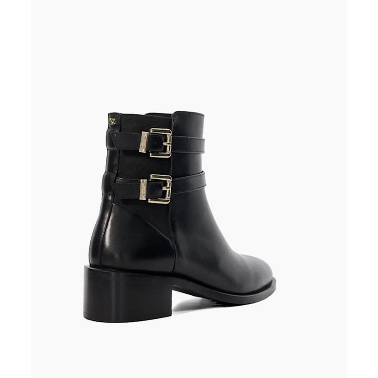 DUNE LONDON Patter Double Buckle Ankle Boots - Black