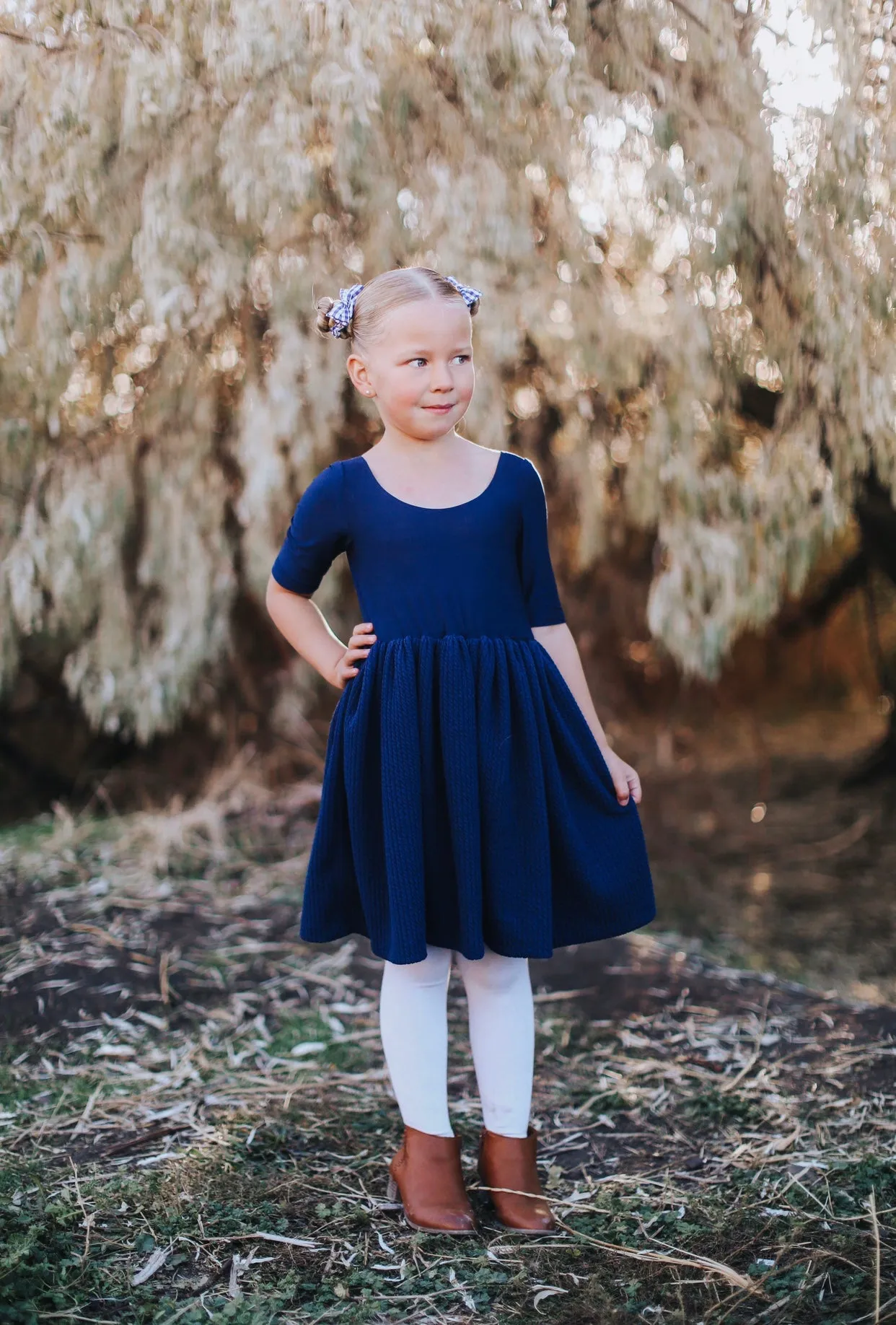 Eliza Dress - Navy