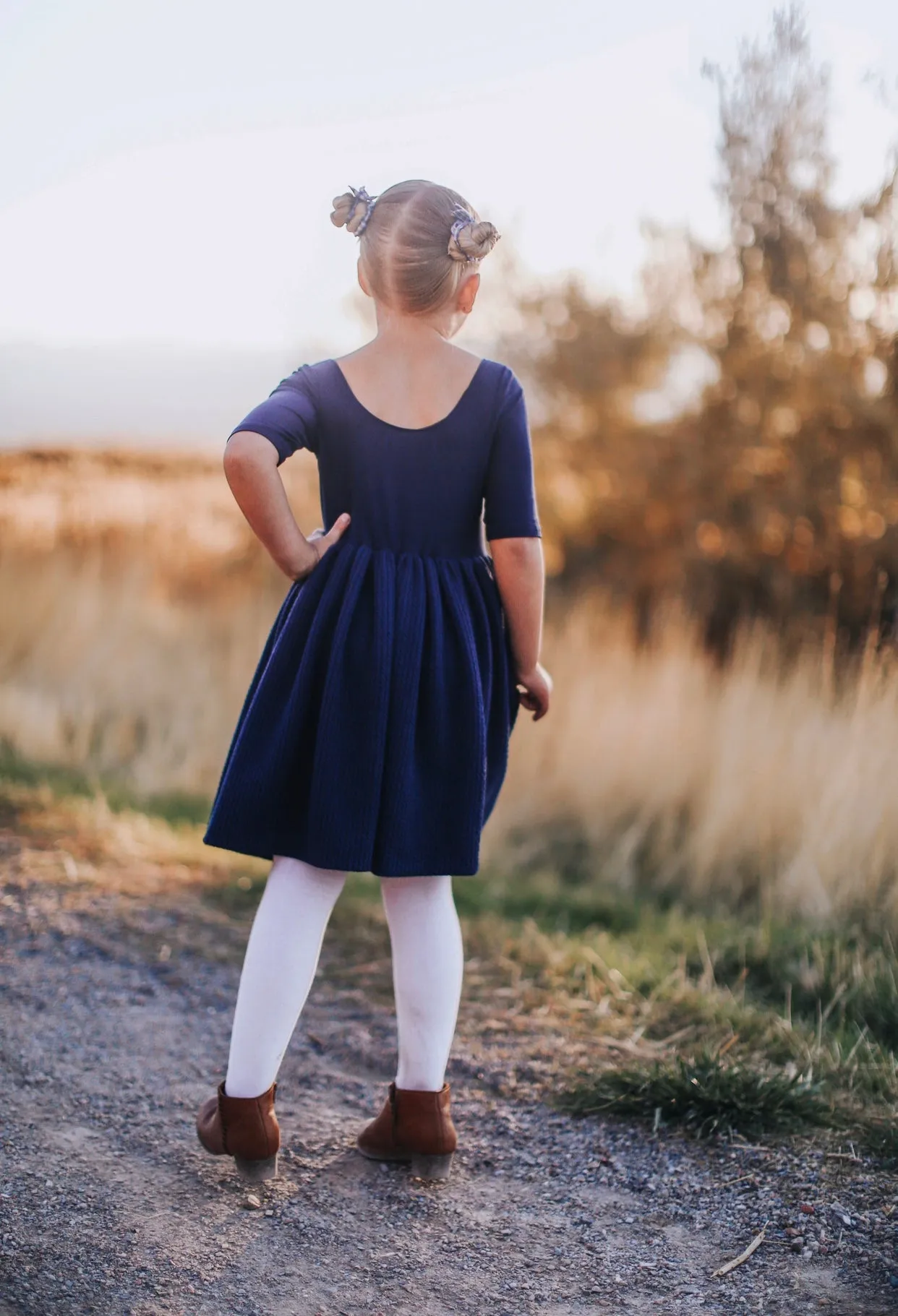 Eliza Dress - Navy