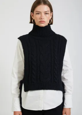 En Saison Waverly Sweater Shirt - Ivory/Black-***FINAL SALE***