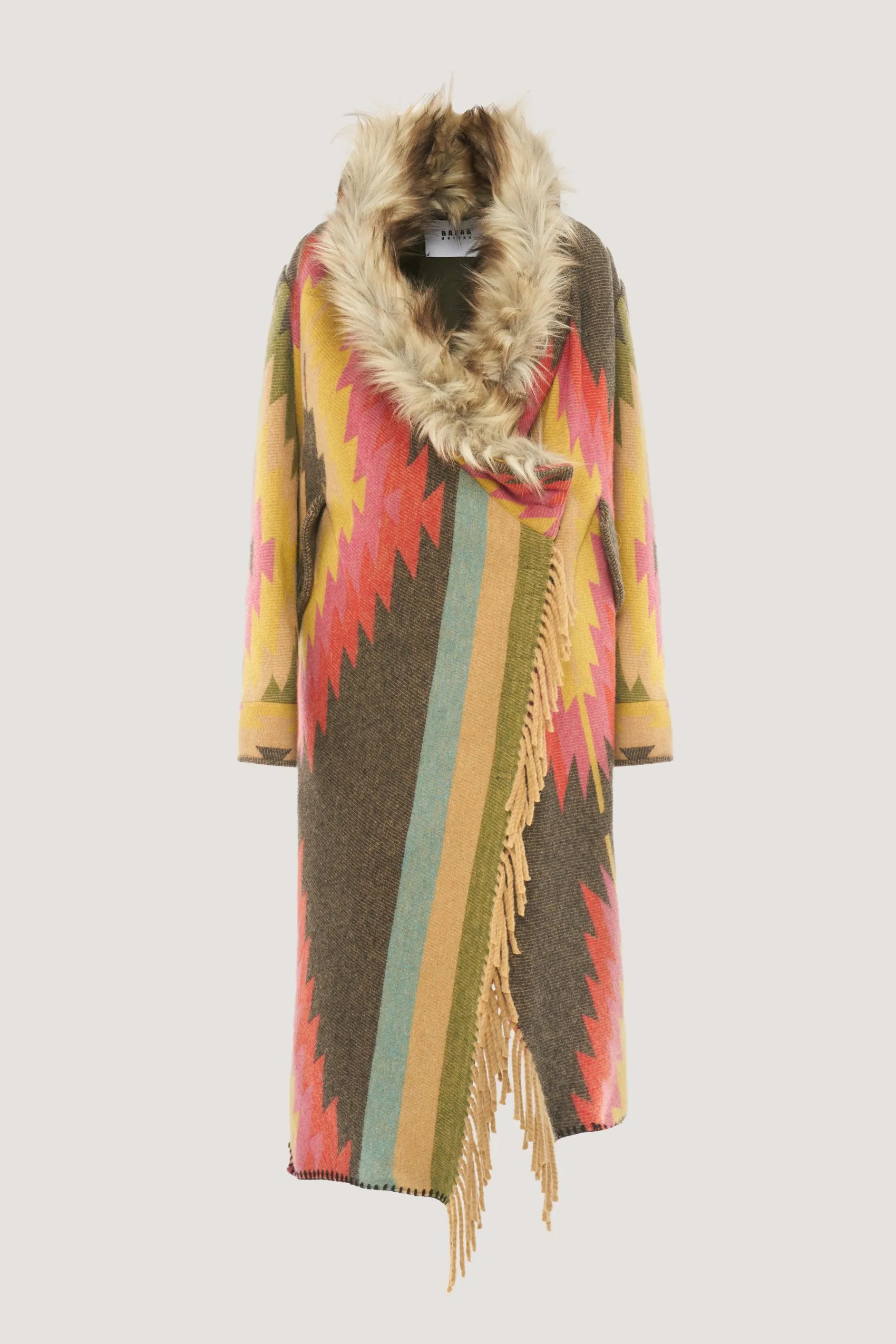 Ethnic wool coat 