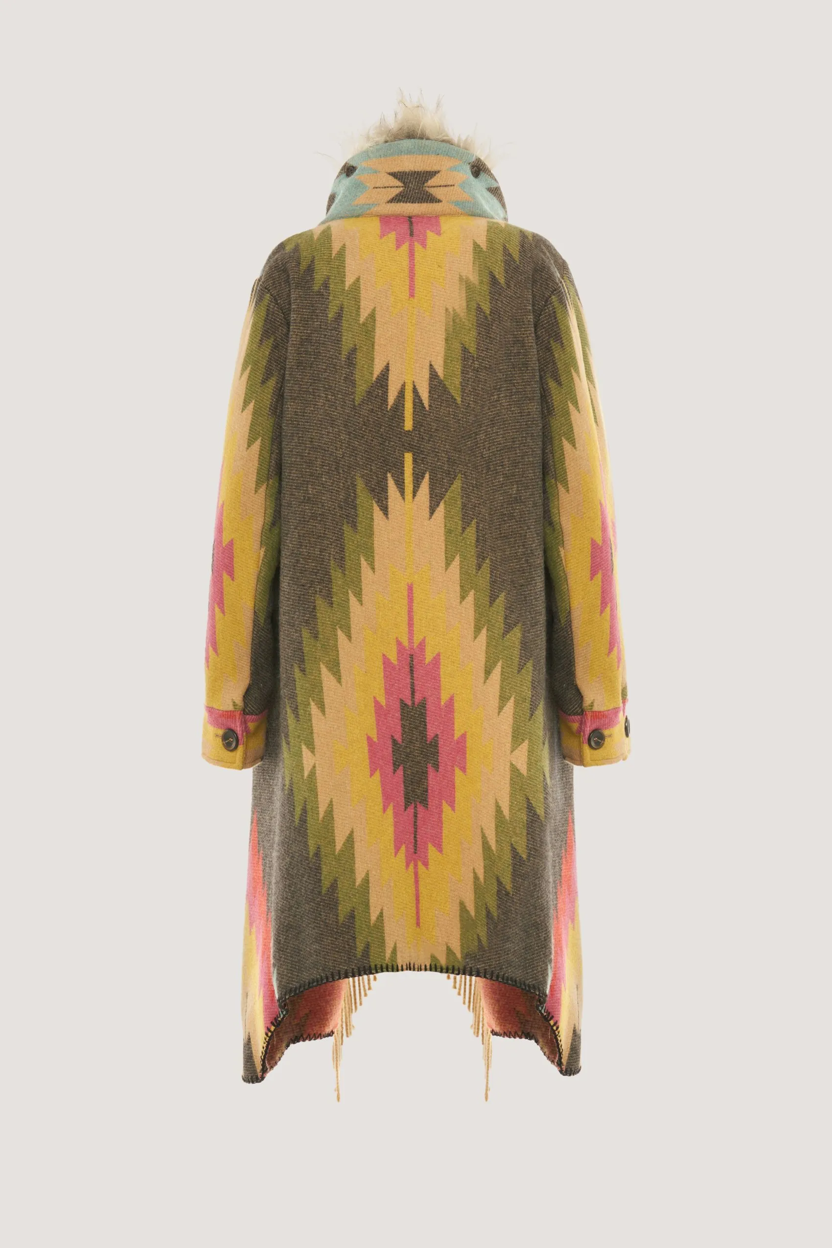 Ethnic wool coat 