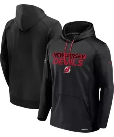 Fanatics Men's NHL Fanatics New Jersey Devils Authentic Pro Rink Fleece Pullover Hoodie