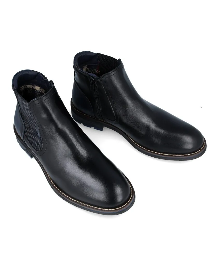 Fluchos Terry F1343 Men's black Chelsea boots