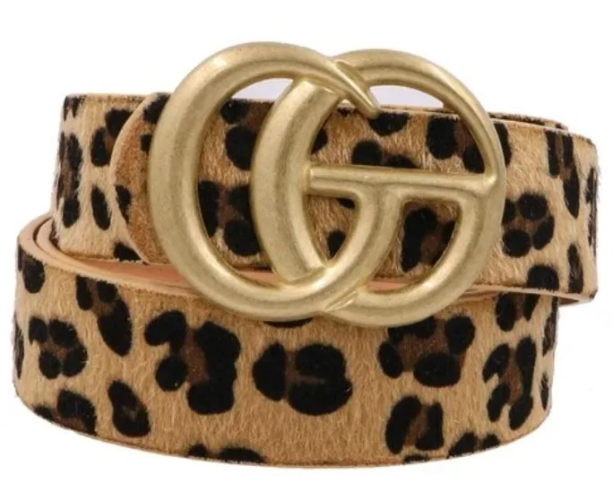 Gia Medium Gold Buckle Belt