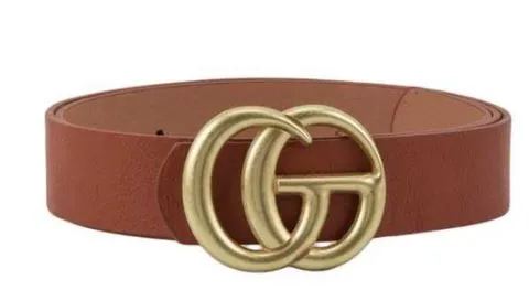 Gia Medium Gold Buckle Belt