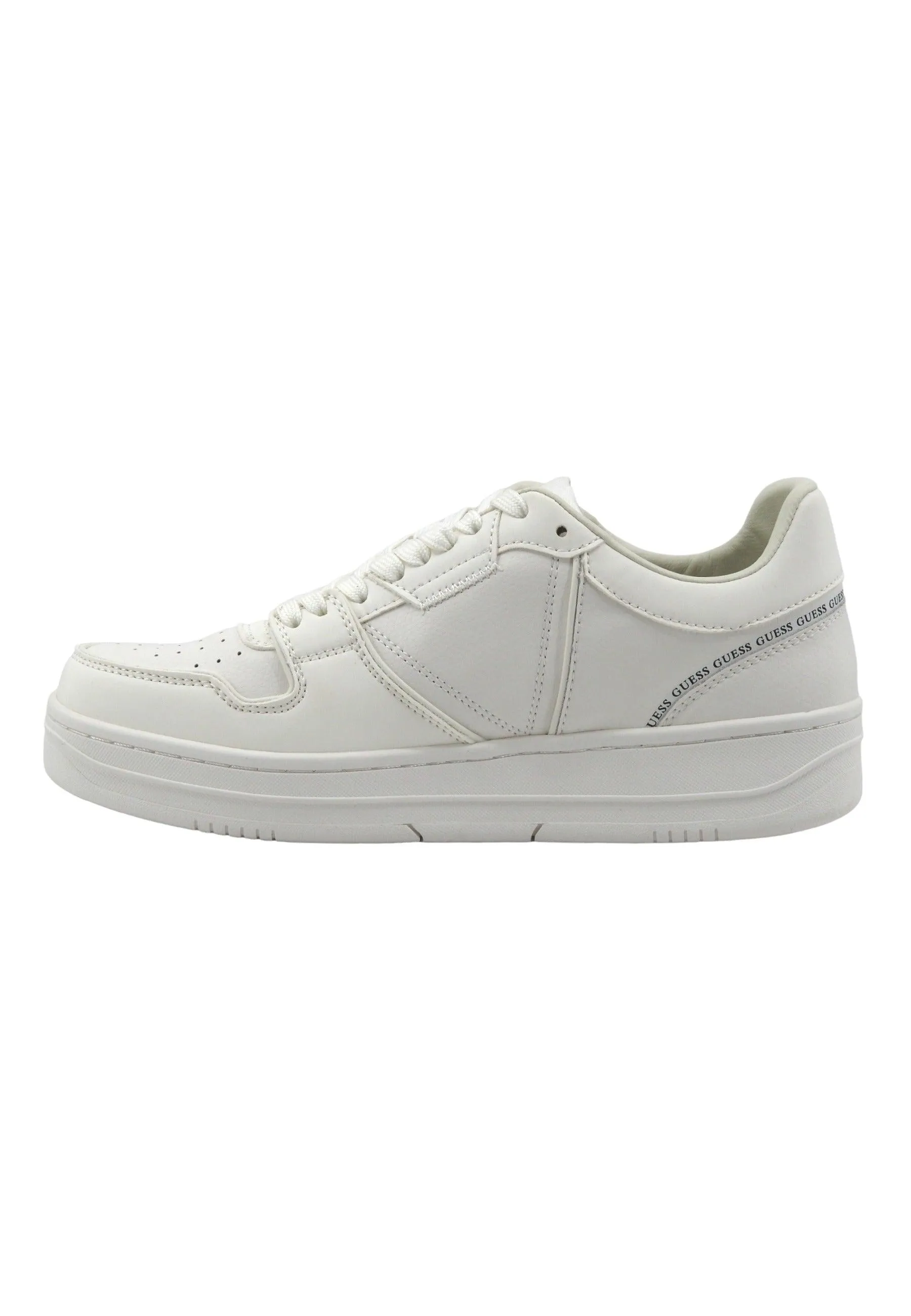 GUESS Sneaker Basket Uomo White FMPANCLAC12