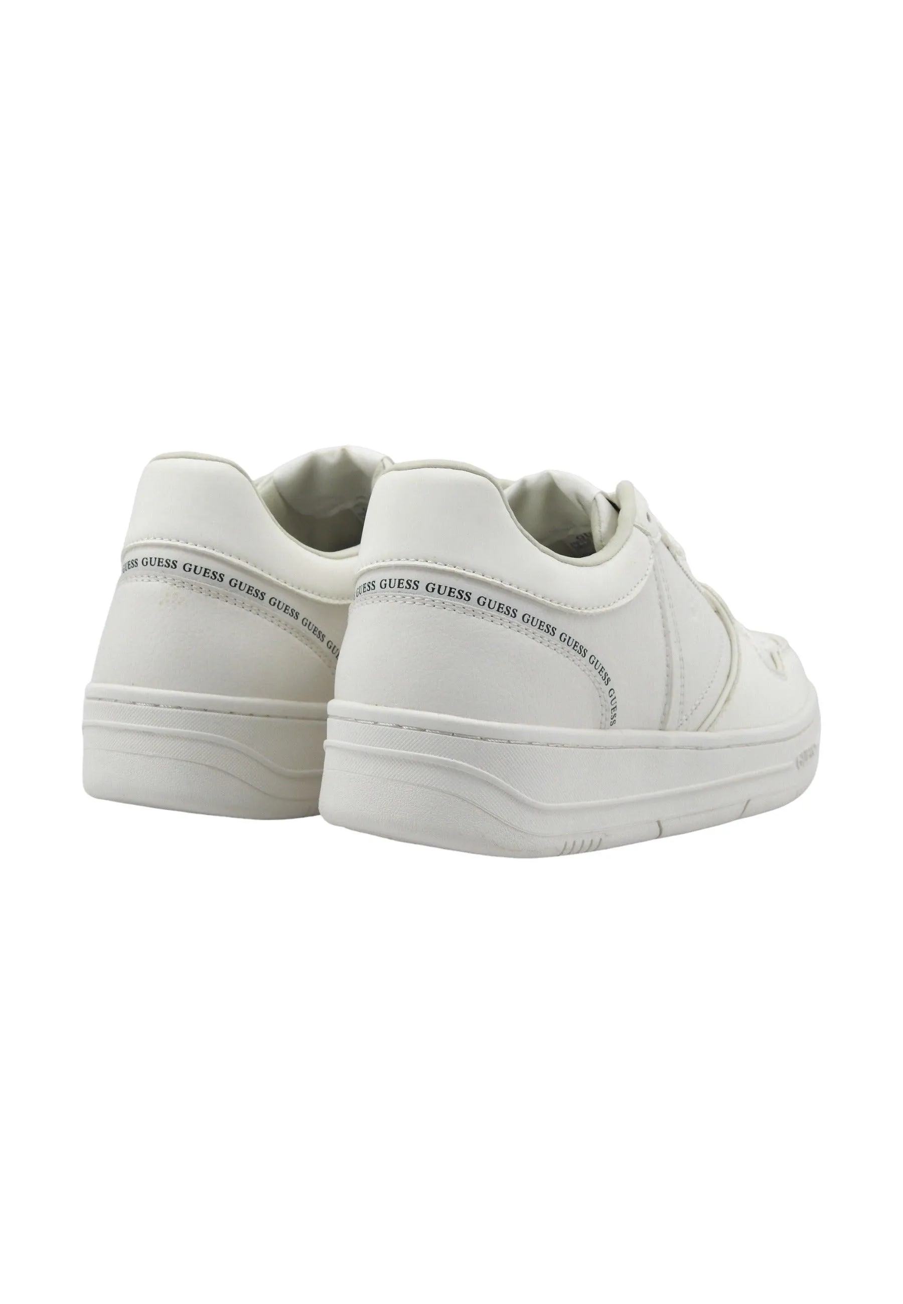 GUESS Sneaker Basket Uomo White FMPANCLAC12