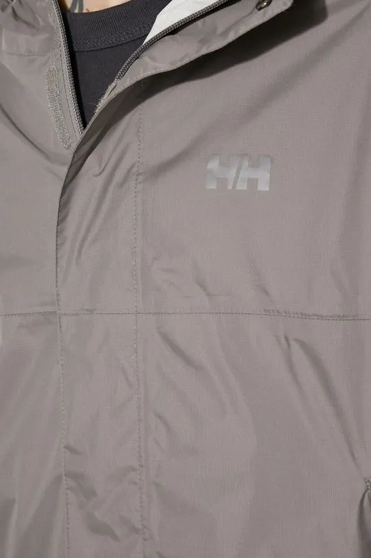 Helly Hansen rain jacket Loke men's gray color