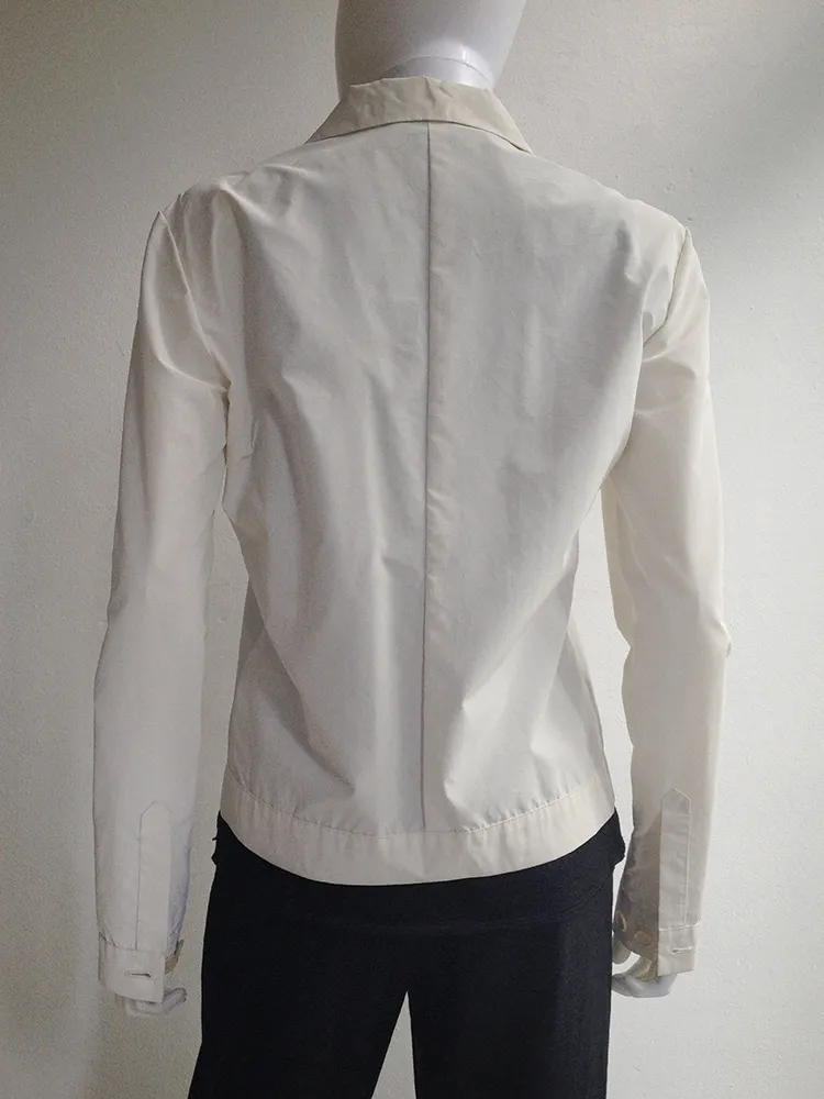 Helmut Lang white reflective jacket — spring 1995