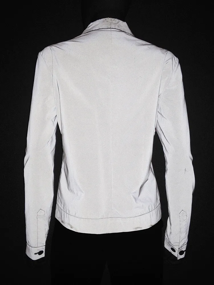 Helmut Lang white reflective jacket — spring 1995