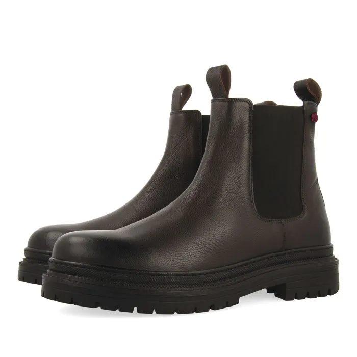 HERRICK men's brown split chelsea boots