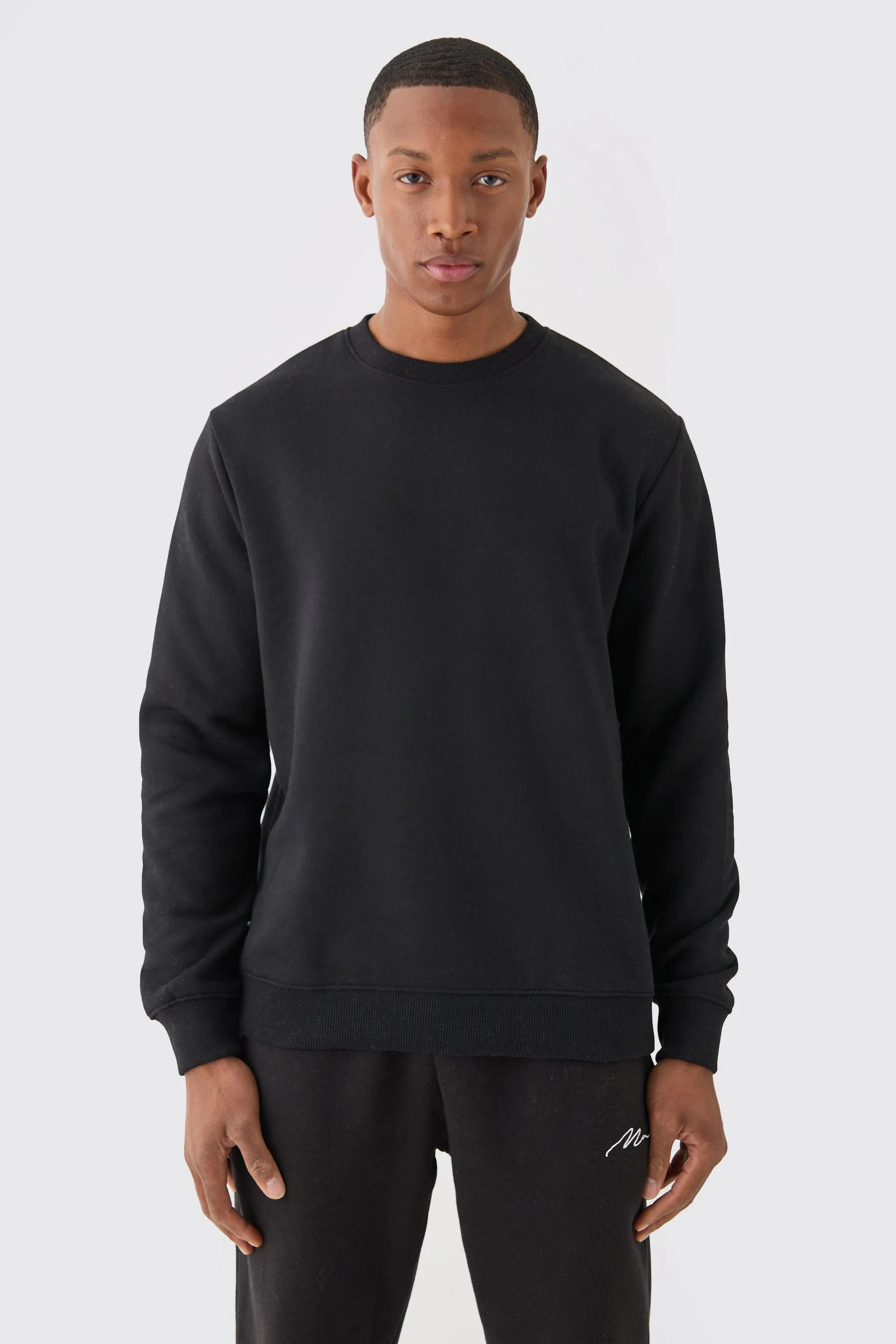 Hoodies & Sweatshirts | Basic Crew Neck Sweatshirt | boohooMAN