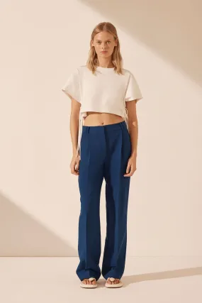 Irena Mid Rise Pant - Ocean