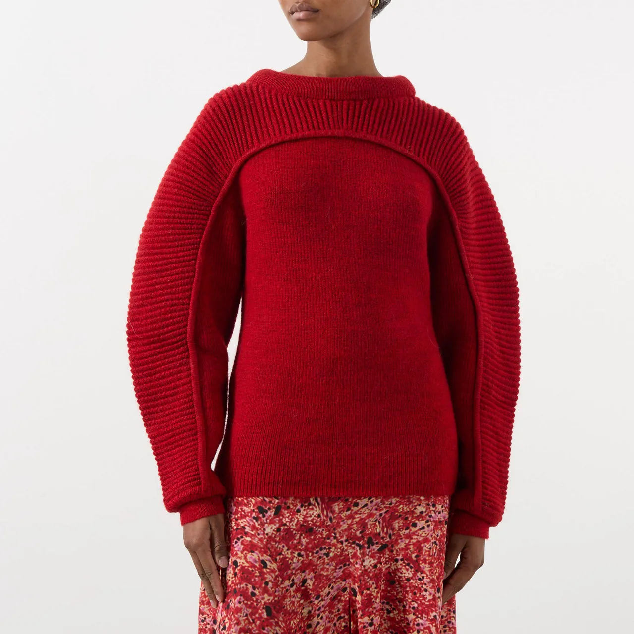 ISABEL MARANT Hoby Ribbed Sweater - Red