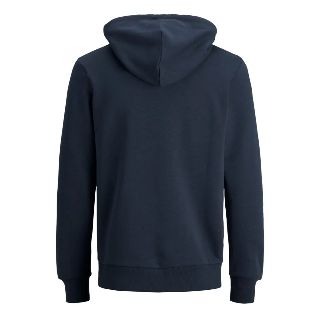 Jack & Jones Retro Logo Hooded Sweatshirts Navy Blazer