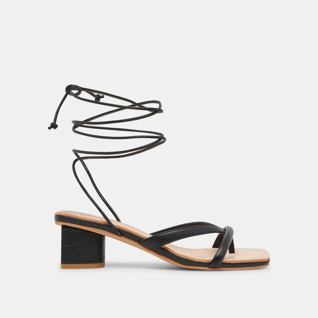 Jaimi Sandals Black Stella | Black Stella Ankle Strap Heels– Dolce Vita 6885995610178