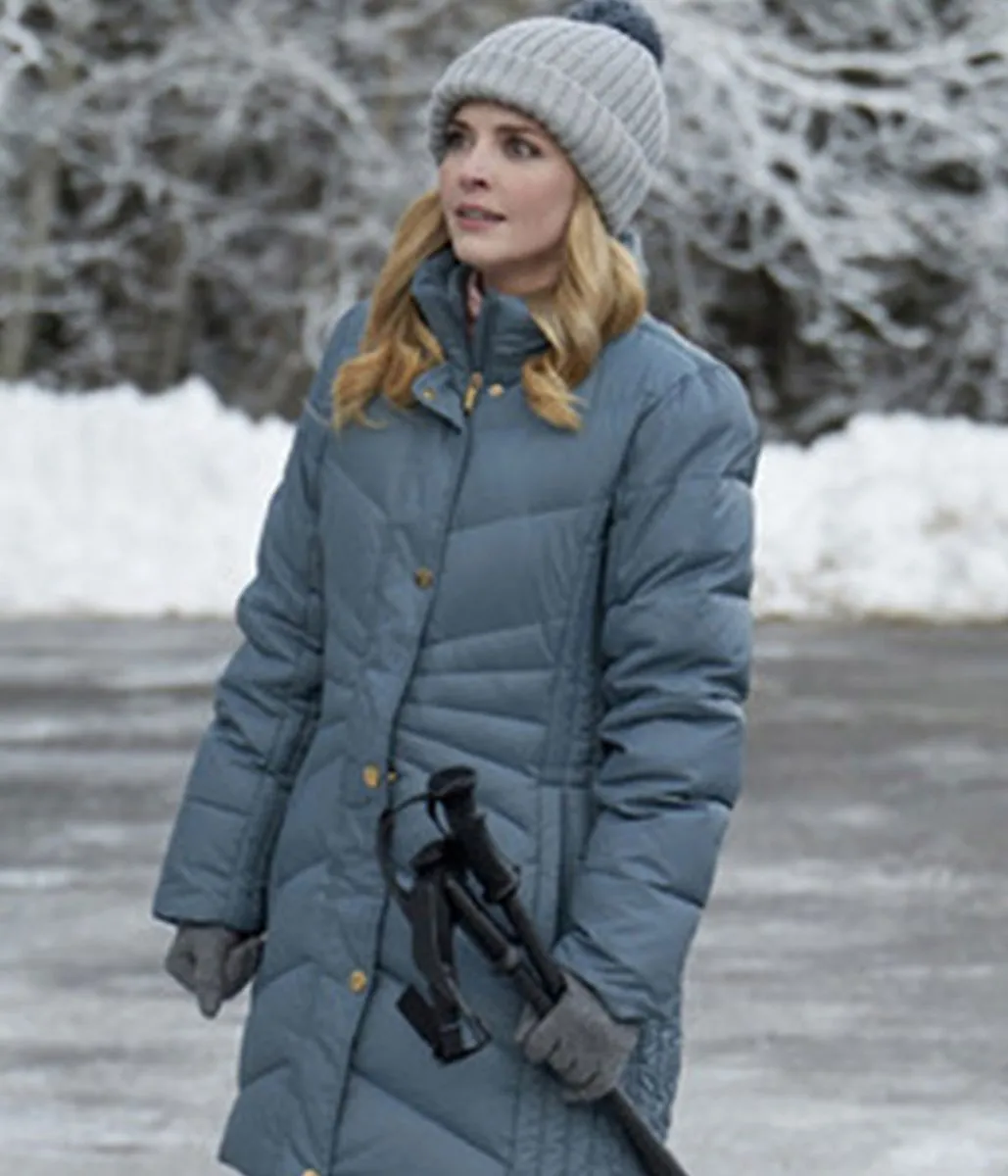 Jen Lilley Snowkissed Puffer Grey Coat