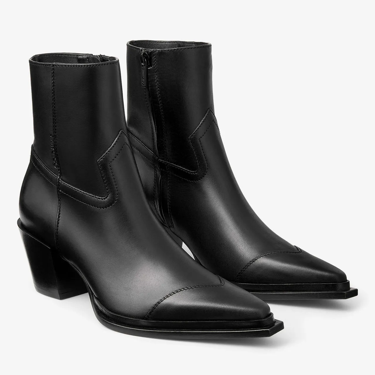 JIMMY CHOO Cece 60 Heeled Boots - Black