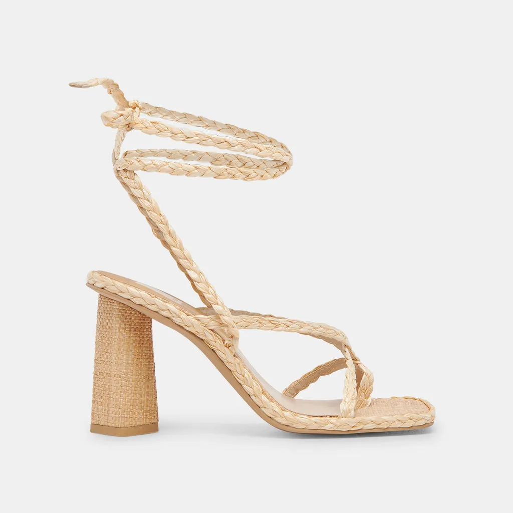 JOELLE HEELS LT NATURAL RAFFIA– Dolce Vita 6882431631426