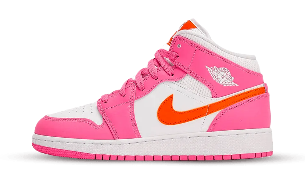 Jordan 1 Mid 'Pinksicle Safety Orange'