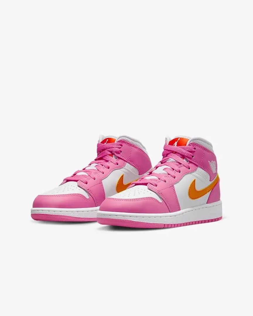 Jordan 1 Mid 'Pinksicle Safety Orange'