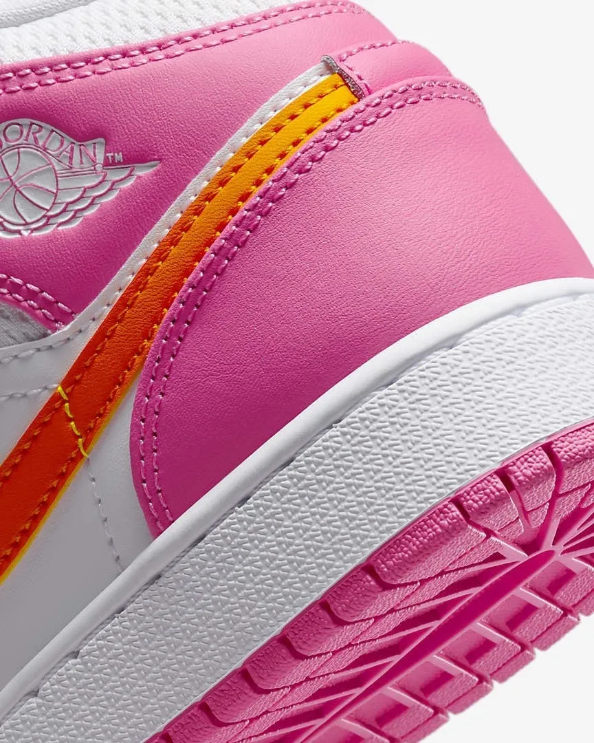 Jordan 1 Mid 'Pinksicle Safety Orange'