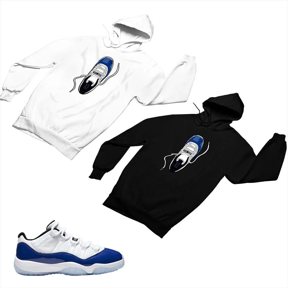 Jordan 11 Concord Matching Custom Designed Hoodies JD 11-5-6-12