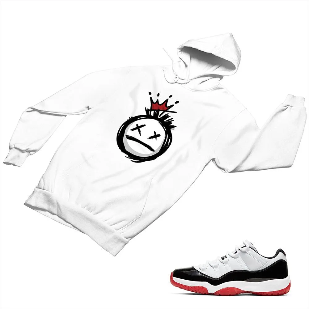 Jordan 11 White Bred Matching Custom Designed Hoodies JD 11-5-7-8