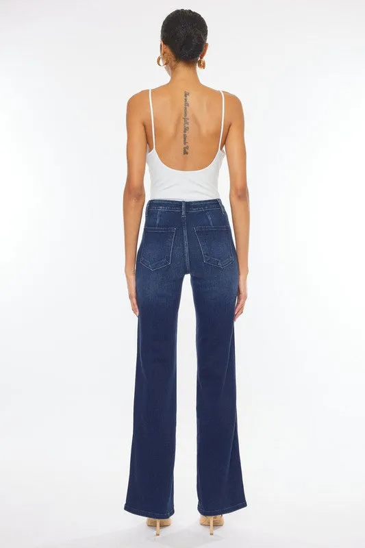 Kan Can High Rise Slim Flare Jeans