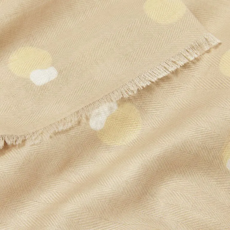 Katie Loxton Soft Tan Polka Dot Printed Scarf