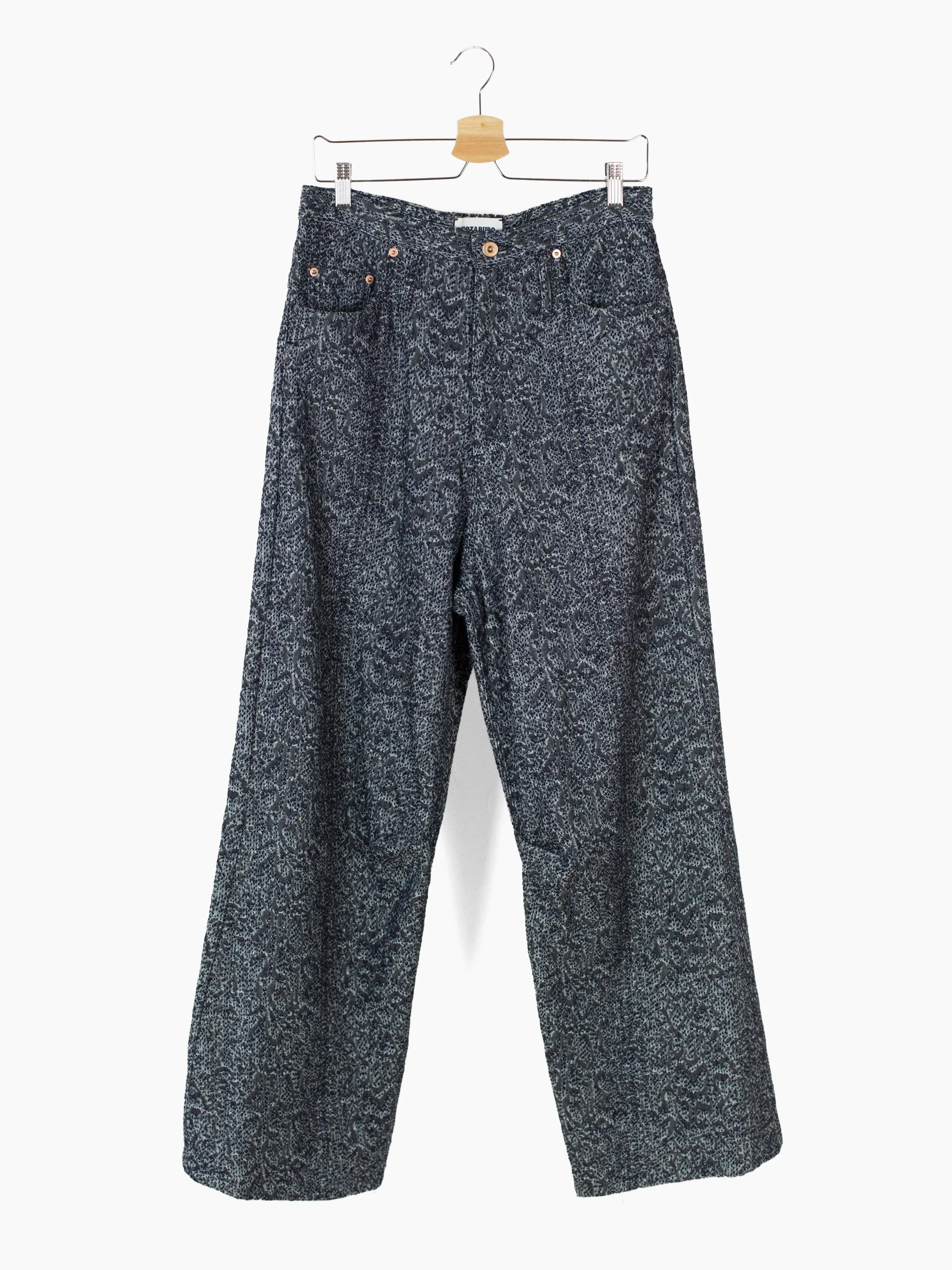 Kozaburo AW23 Snake Jacquard Extra Baggy Jeans