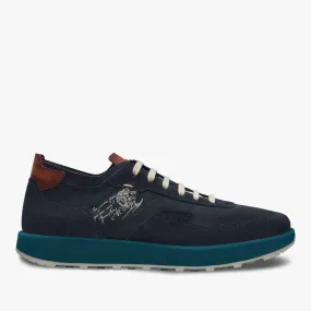 Light Track Suede Calf Leather and Nylon Sneaker